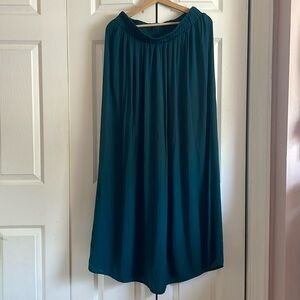 Forever 21 Emerald Green Long Skirt